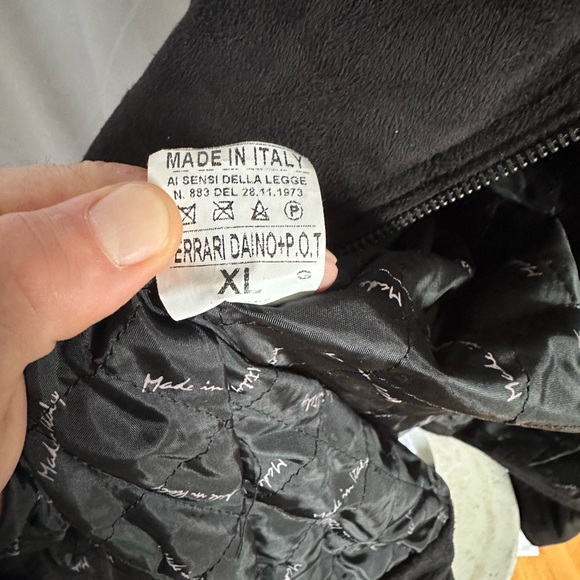 Black Suede and Leather Jacket - Picture 4 of 12